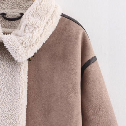 Street long double-sided breasted coat jacket