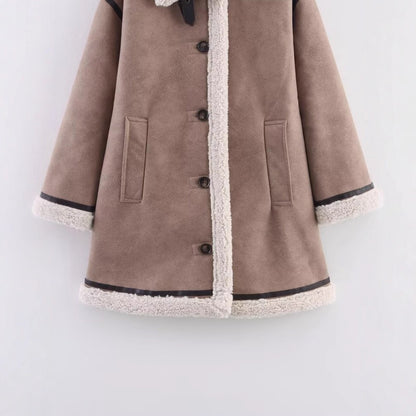 Street long double-sided breasted coat jacket