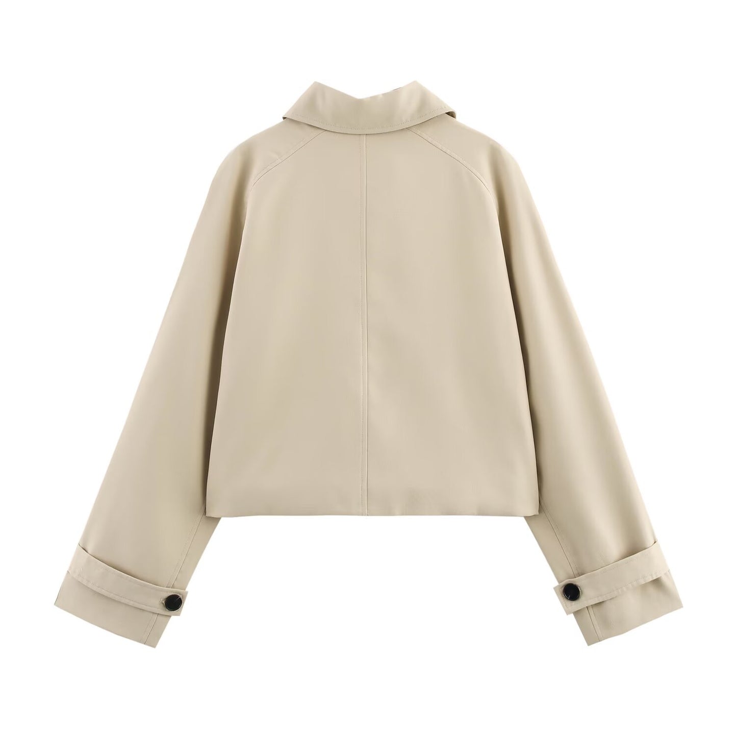 Simple and versatile short long sleeved windbreaker